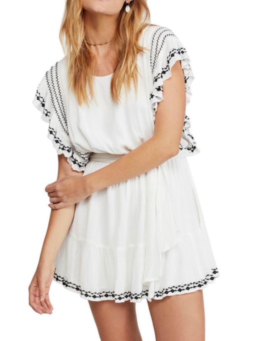 Free People Weekend Brunch Minidress - White